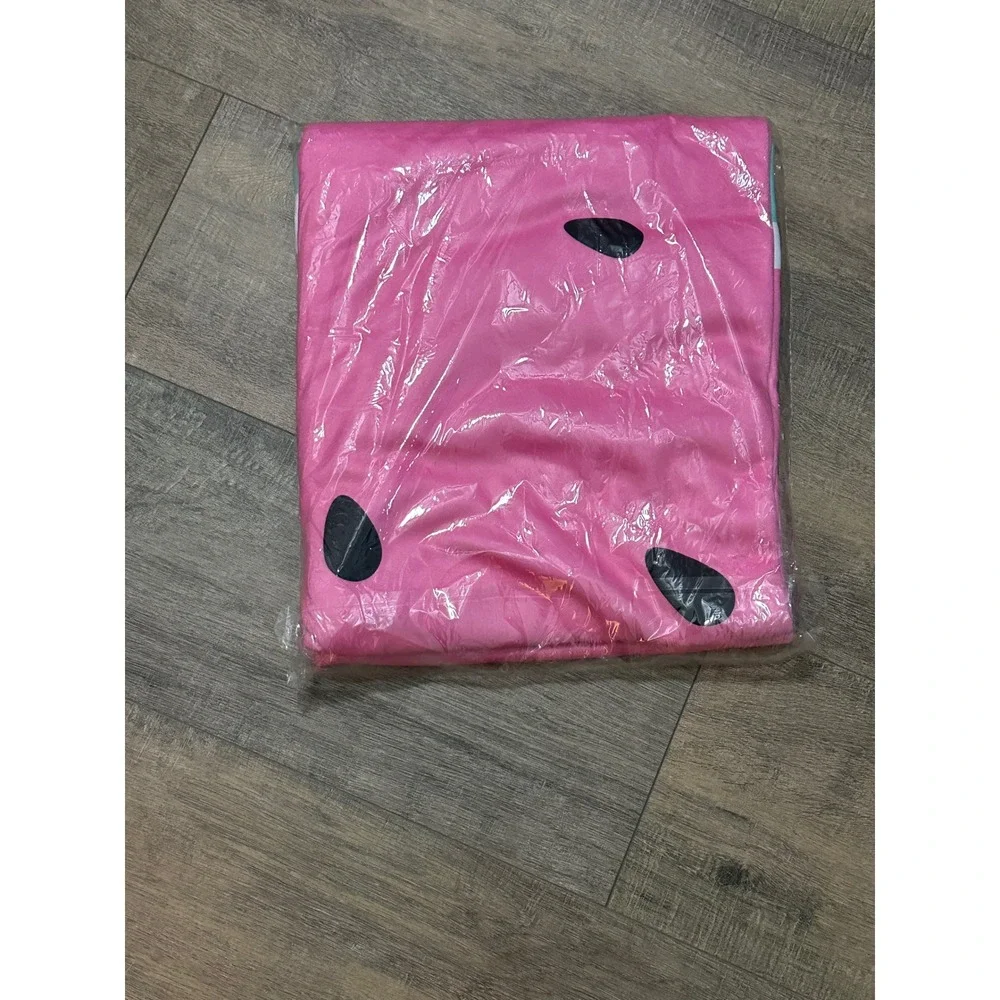 Tipsy Elves Round Watermelon Beach Pool Towel Blanket Pink Teal Circular NEW